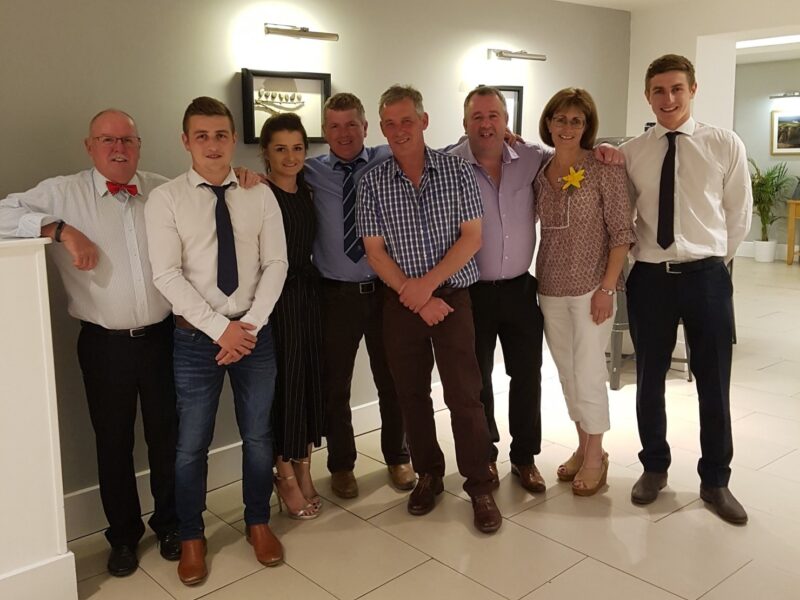 The succesful purchasers with the Reed Family