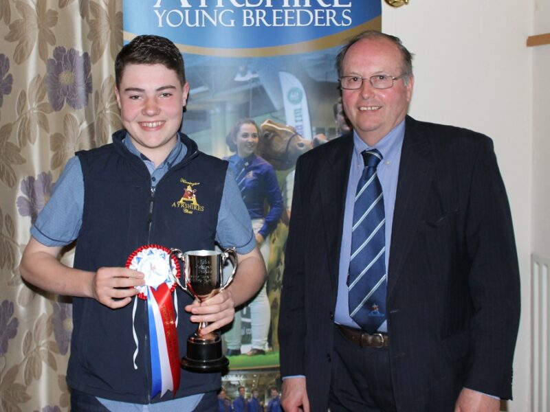 John Cochrane Award Winner 2016 - Chris Jennings with Society President - Robert Adams