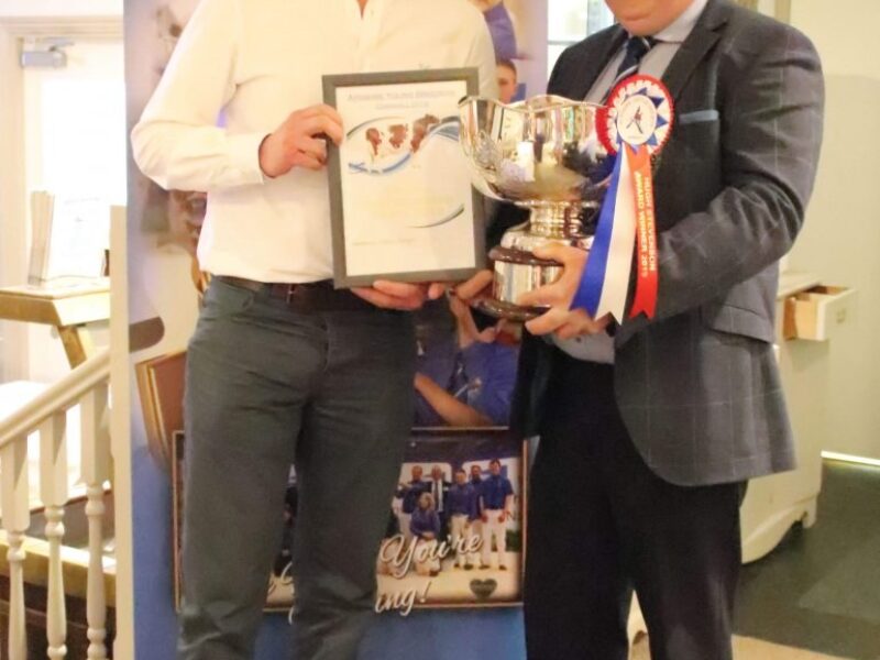 Hugh Stevenson Competition winner Jake Sayer with Society President Keith Davidson