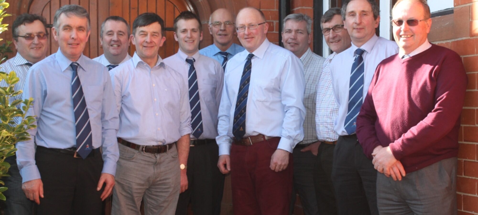 Pictured are Cattle Services Directors along with Arthur Lawrie, Gilmour Lawrie and Robert Adams who were also present at the AGM