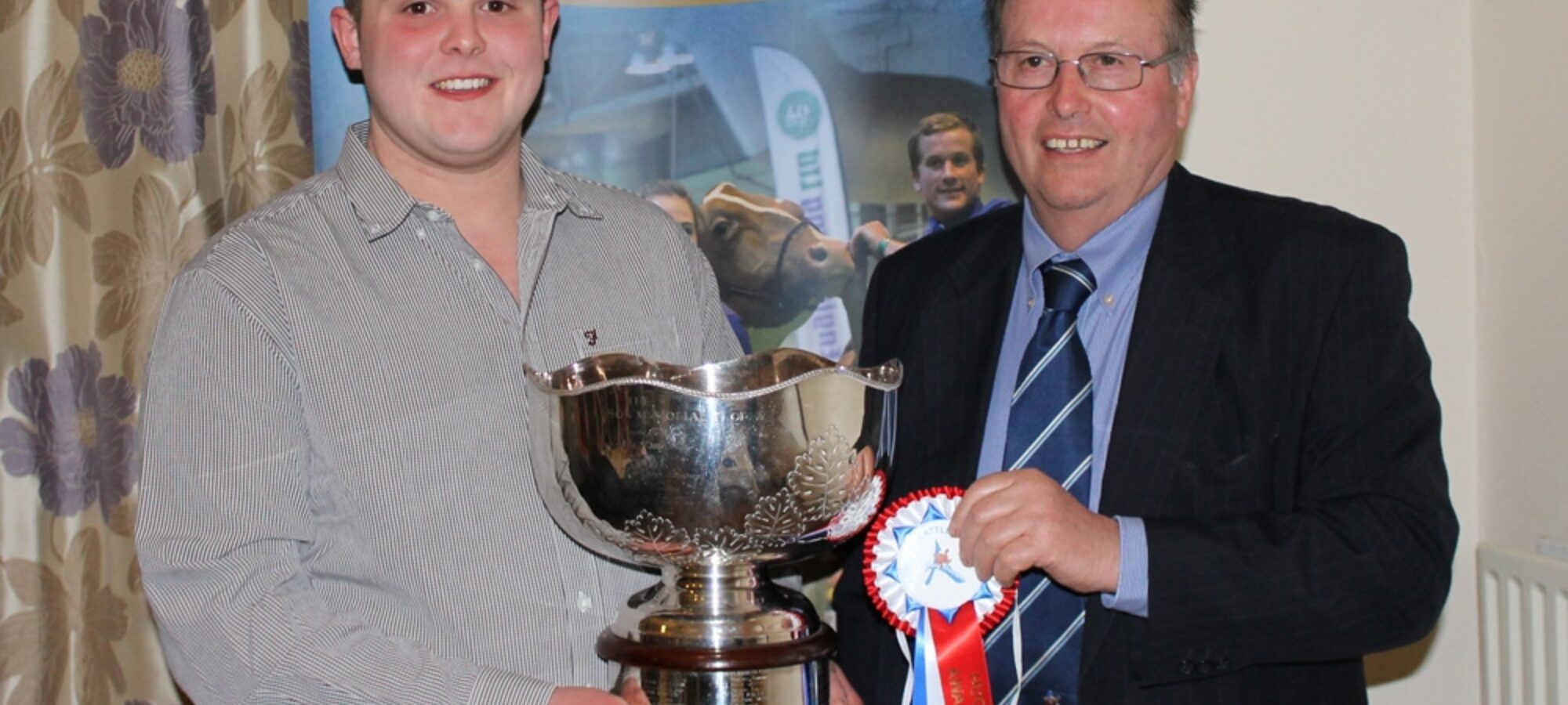 Hugh Stevenson Award Winner 2016 - Matthew McLean with Society President - Robert Adams