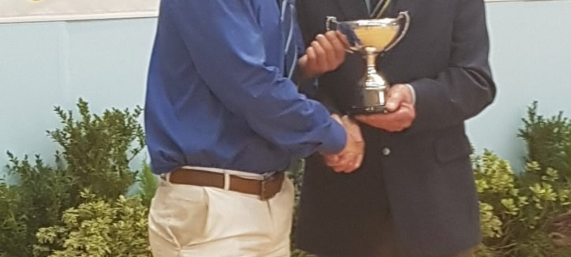 James Danforth receiving his award from Dick Stapleton