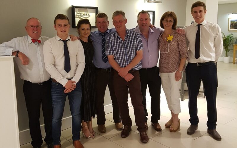 The succesful purchasers with the Reed Family
