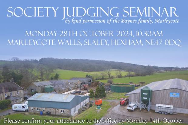 Society Judging Seminar